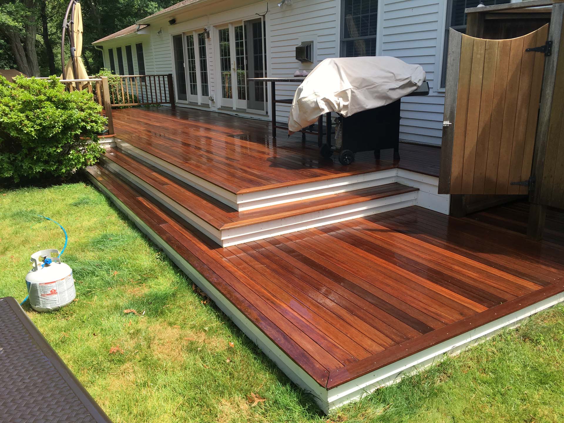 restained deck